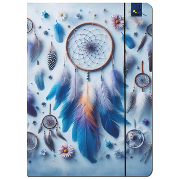 Paczka Teczka A4 z gumką Boho Łapacz snów 5 sztuk