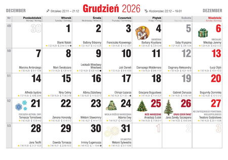 Kalendarz 2026 Krajobrazy polski KA-7