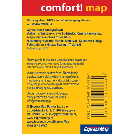 Karkonosze mapa turystyczna laminat mini 2022