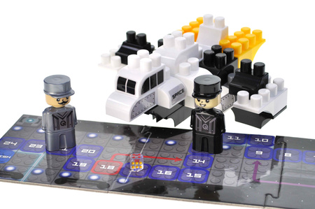 Klocki konstrukcyjne Block&Steps Statek kosmiczny + Gra planszowa 3w1