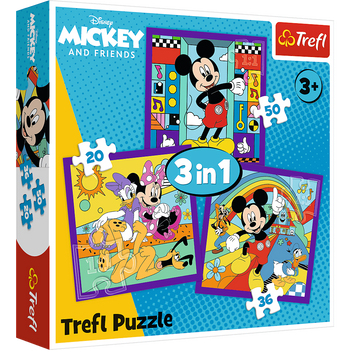 Puzzle 3w1 Miki i jego wesoła ekipa 34894