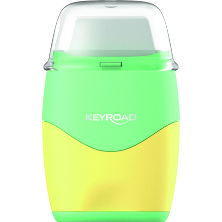 Temperówka plastikowa z gumką KEYROAD pastel