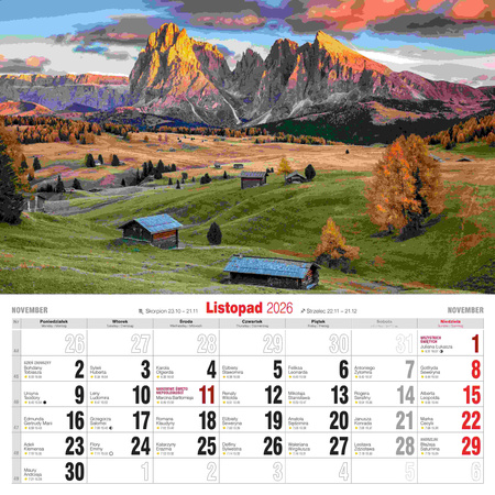 Kalendarz 2026 Piękno Gór KD-32