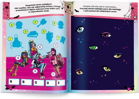 Mattel Monster High 100 brokatowych naklejek NB-1501