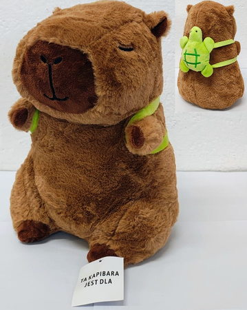 Maskotka Kapibara z plecakiem 30cm