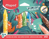 Kredki świecowe Jumbo Jungle Fever 12 kolorów