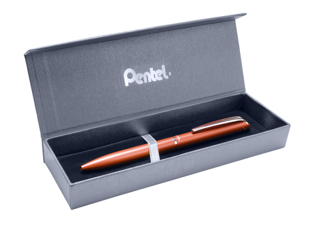 Eleganckie pióro kulkowe EnerGel 0,7 mm BL2007 w etui czerwone