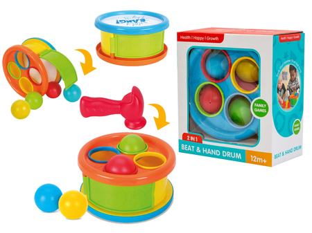 Bębenek zbijak z piłeczkami