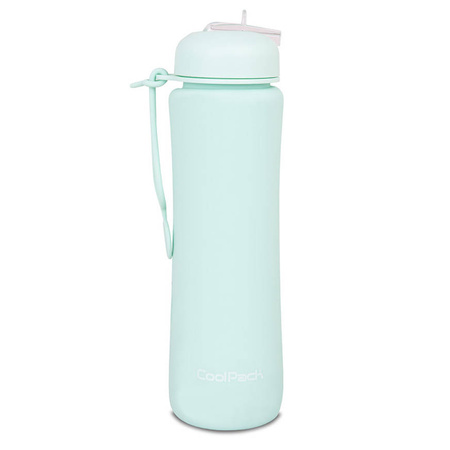Bidon silikonowy 600ml Collpack Pump pudrowy miętowy