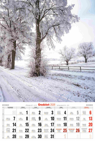 Kalendarz 2026 A3 Mazury A3-11