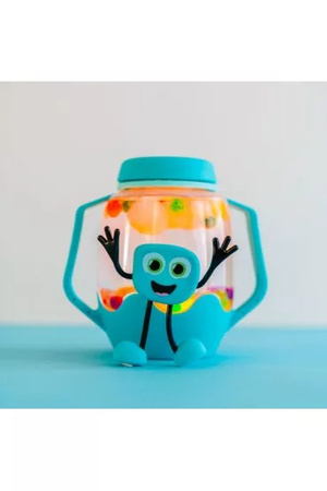 Słoik sensoryczny do napełnienia wodą niebieski