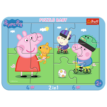 Puzzle ramkowe Baby Wesoła Świnka Peppa 80021