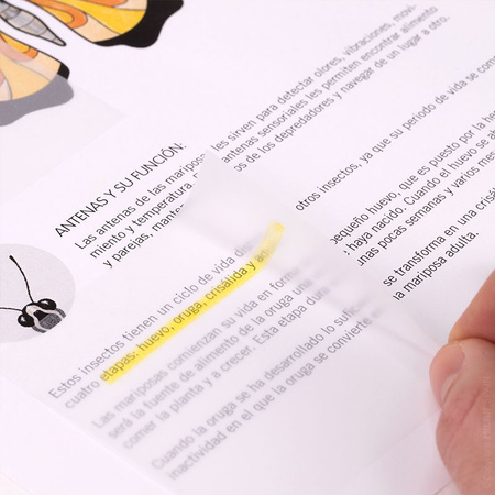 Karteczki samoprzylepne FLUO przezroczyste 76x76 50 szt.