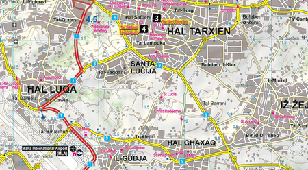 Malta laminowany map&guide XL 2w1 przewodnik i mapa