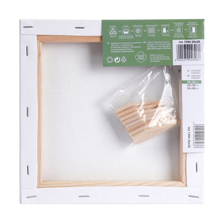 Podobrazie malarskie bawełna z recyclingu 20X20cm Happy Color