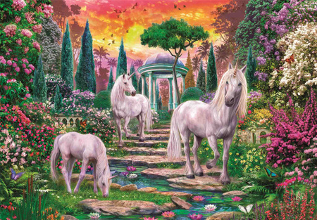 Puzzle 2000 HQ classical Garden unicorns 32575