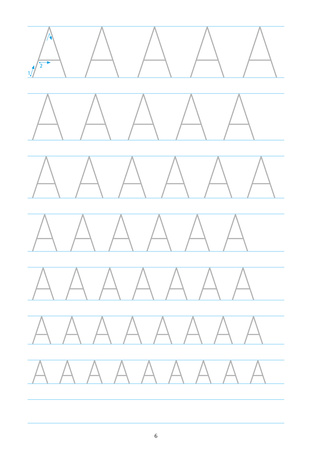 Piszę wielkie litery po śladzie