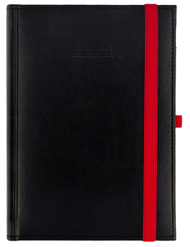 Kalendarz nauczyciela 2025/2026 A5T Nebraska z gumką CZARNY