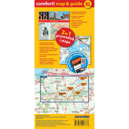 Mazury i Warmia map&guide XL PL laminat 2023