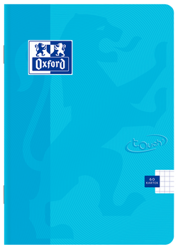 Paczka Zeszyt A5 60k kratka Oxford touch pastel niebieski pakiet 5 sztuk