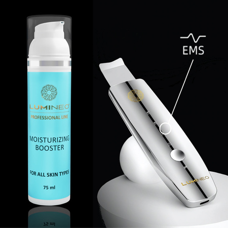 Peeling kawitacyjny 5w1 LUMINEO mega zestaw nawilżający