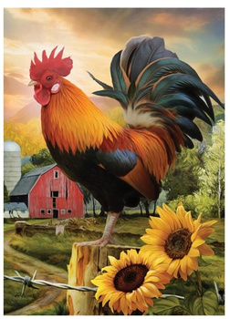 Diamentowa Mozaika Kogut na farmie NO-1009366