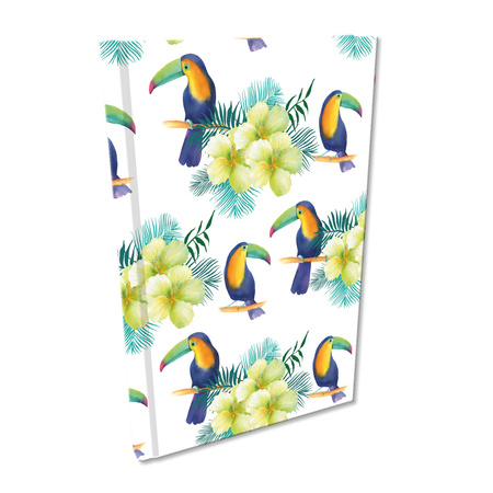Notes A5 kratka Soft Touch Egzotyczne Tukany