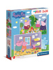 Puzzle 2w1 super color Świnka Peppa 24778