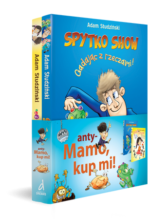 Pakiet anty-Mamo, kup mi! Spytko Show. Gadając z rzeczami! / Chciejosztuczki. Książka zakazana przez Chciejokorp.