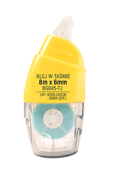 Klej w taśmie permanentny 6mmx8m