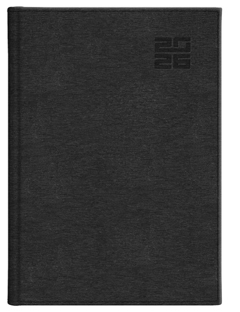 Kalendarz 2026 B5 tygodniowy z notesem Aluminium Standard czarny