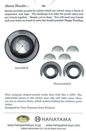 Łamigłówka Huzzle Cast UFO poziom 4/6