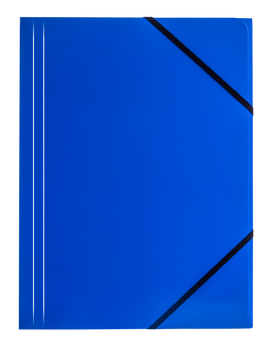 Paczka Teczka A4 kartonowa z gumką niebieska 6 sztuk