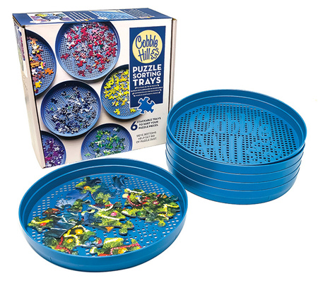 Tacki do sortowania puzzli sorter 205x205mm  6 sztuk