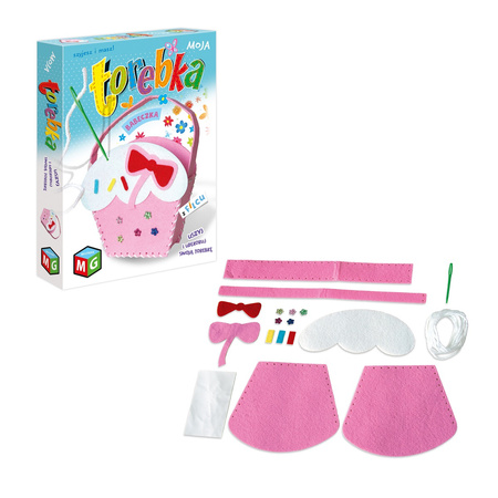 Moja torebka z filcu Babeczka