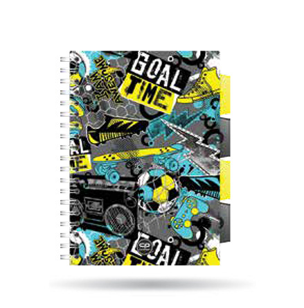 Kołozeszyt A5 100k kratka PP Coolpack goal time