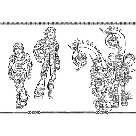 Jak wytresować smoka. Kolorowanki