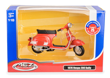 MSZ Skuter Vespa 1976 Vespa 200 Rally czerwony w skali 1:18