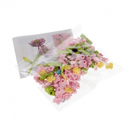 Klocki konstrukcyjne Kwiaty 103 elementy