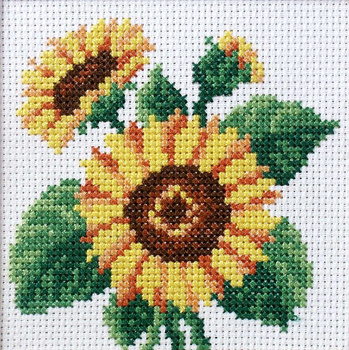 Zestaw do haftu krzyżykowego Słoneczniki