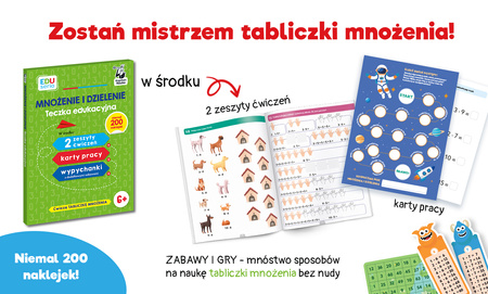 Mnożenie i dzielenie. Teczka edukacyjna. Kapitan Nauka. EDUseria