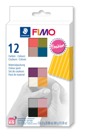 Zestaw FIMO soft kolory Fashion 12x25g, Staedtler
