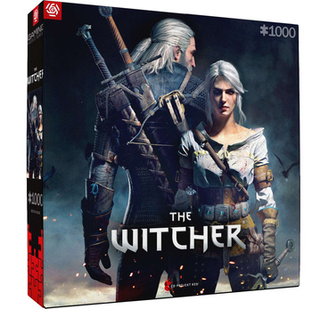 Puzzle 1000 Gaming The Witcher Wiedźmin Geralt & Ciri