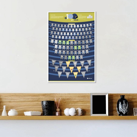 Plakat zdrapka 100 bucketlist life edition