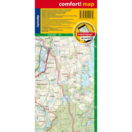 Suwalszczyzna mapa turystyczna 1:85 000 laminat 2024