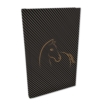 Notes A5 kratka Soft Touch Koń black