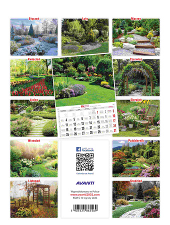 Kalendarz 2026 Ogrody KSMS-10