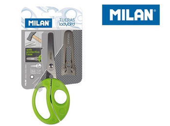 Nożyczki Milan biedronki 15 cm na blistrze 1 sztuka