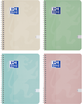 Kołozeszyt A5 80k.kratka Oxford Touch pastel 1szt.mix