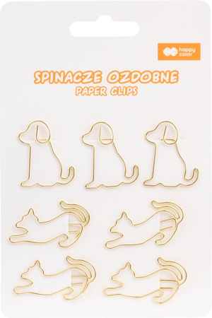 Spinacze ozdobne CAT&DOG Happy Color 7 szt.